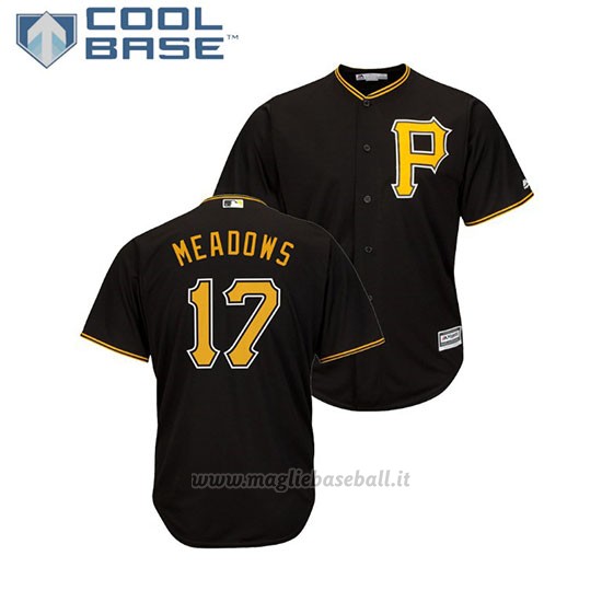 Maglia Baseball Uomo Pittsburgh Pirates Austin Meadows Cool Base Majestic Nero